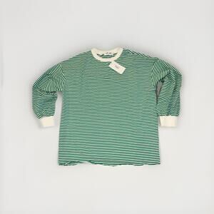 Hello Ruby Green & White Striped Long Sleeve T Womens Size Medium